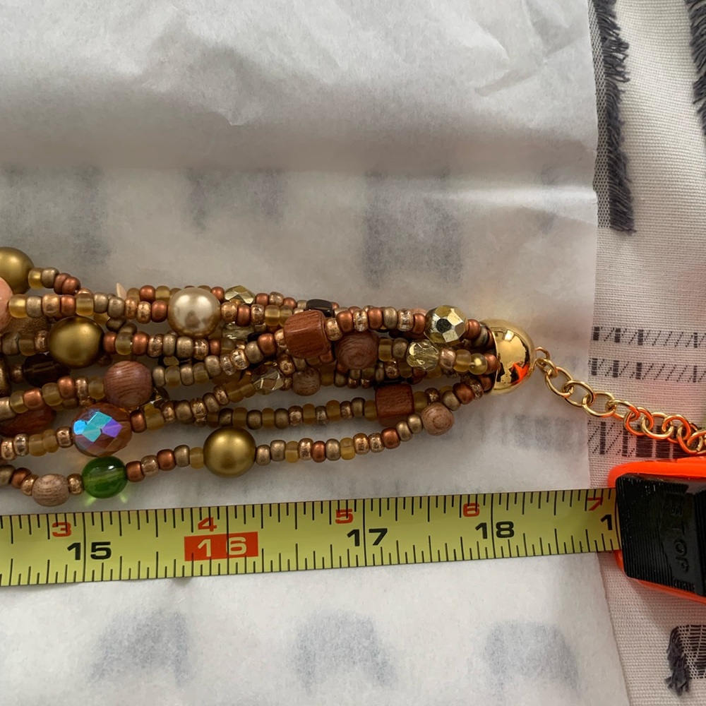 Joan Rivers Torsade Collection Multi-Strand Necklace. Earth tones. - Picture 3 of 8